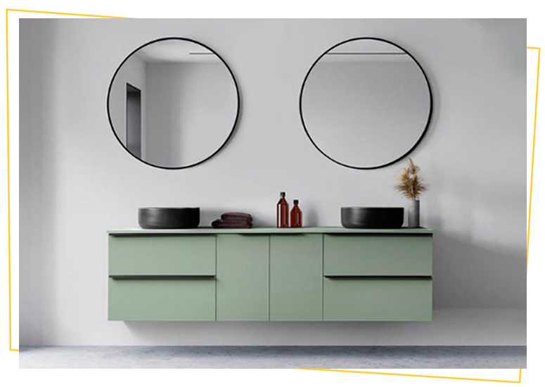 Lavabo doble con mueble de baño en Motril, Granada